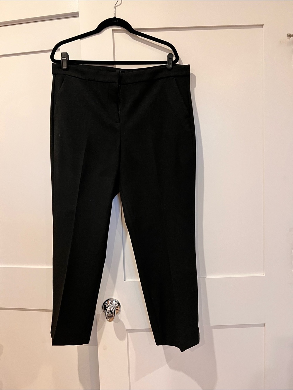 J. Crew Black Kate Straight-Leg Dress Pants - Picture 1 of 2